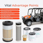 77700-05389 Kubota RTV Maintenance Filter Kit Compatible with Kubota RTV-X1140 RTV-X1100C RTV-X1120D Utility Vehicle Replaces HH150-32094 6A320-59930 HHK70-14070 1G319-11210 HHK32-16770