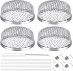 TONDA RV Furnace Vent Screen, Bug Screens Heater Vent Cover for Camper with Installation Tool and Silicone Rubber, 2.8 x 1.3 Inch, 4 Pack
