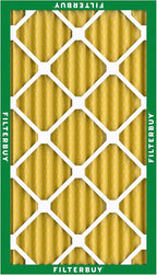 Filterbuy 12x20x2 Air Filter MERV 11 Superior Pet & Allergy Defense (4-Pack), Electrostatic Pleated HVAC AC Furnace Filters Replacement, Made in USA (Actual Size: 11.50 x 19.50 x 1.75)