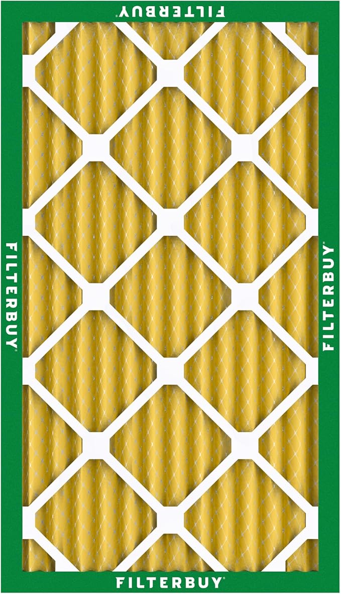 Filterbuy 11.25x23.25x2 Air Filter MERV 11 Superior Pet & Allergy Defense (6-Pack), Electrostatic Pleated HVAC AC Furnace Filters Replacement, Made in USA (Actual Size: 11.25 x 23.25 x 1.75)
