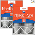 Nordic Pure 20x25x5 (Actual Size: 19 3/4 x 24 3/4 x 4 3/8) Lennox X6673 X6675 Replacement MERV 15 Air Filters 2 Pack