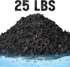 Timgle Bulk Water Air Filter Activated Charcoal Coconut Hull Granular Activated Carbon 10-18 Mesh Water Distiller Charcoal Filters Media for Filtration(25 Lbs)
