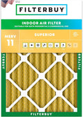 Filterbuy 29x30x2 Air Filter MERV 11 Superior Pet & Allergy Defense (1-Pack), Electrostatic Pleated HVAC AC Furnace Filters Replacement, Made in USA (Actual Size: 28.50 x 29.50 x 1.75)