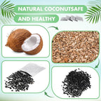 Lounsweer 100 Pcs Activated Charcoal Water Filter Coconut Shell Distiller Filters Activated Charcoal Sachets for Most Replacement Countertop Water Distillers