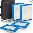 Compatible with Honda Lawn Mower Air Filter GCV160 GVC 190 Air Filter 17211-ZL8-023 17231-Z0L-050 Fit For Honda Mower GCV160 170 Cover For Fuel Pressure Parts Filters Push (Pack 6)