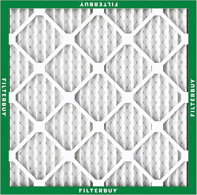 Filterbuy 19x19x1 Air Filter MERV 8 Essential Dust & Allergy Defense (5-Pack), Electrostatic Pleated HVAC AC Furnace Filters Replacement, Made in USA (Actual Size: 19.00 x 19.00 x 0.75)