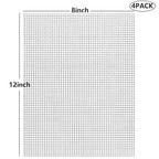 Stainless Steel Mesh 5Mesh with 1MM Wire Dia,4Pack 12x8inch(305x203mm) Hard and Heat Resisting Screen Sturdy Metal Mesh Sheets for DIY Projects,Aire Vent,Cage,Garden,Covered,BBQ Net