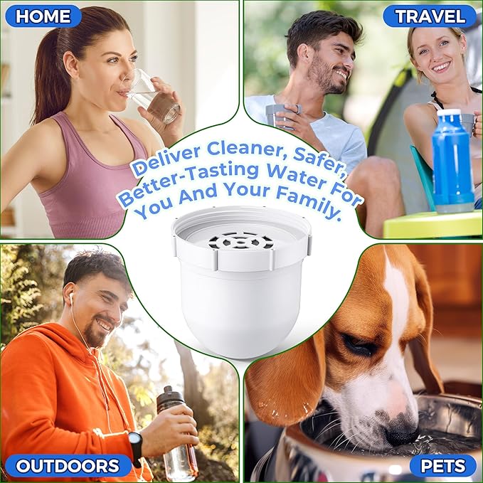 1 Pack Upgraded Water Pitcher Replacement Filter Compatible with Clearly Filtered No. 1 Filtered Water Pitcher, 100 Gallon Long Life, Removes Fluoride Chlorine Lead and Odors