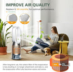 2 Pack PH04 Carbon Fiber Evaporator Filter Replacement Compatible with Dyson PH01 PH02 PH03 PH04 PH3A Air Puri-fier Humidifier Replacement Parts