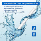 40 Pieces Humidifier Filter Cotton Refill Travel Mini Humidifier Filters Sticks Car Filters Replacement Parts for Portable Personal USB Powered Smart H20 in Office Bedroom(2.75 Inch)