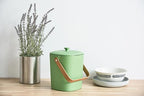 Bamboozle Countertop Compost Bin Kitchen | 1 Gallon | Odorless Composting Bin with Filters | Indoor Compost Bin with Lid | Plant Based Kitchen Composter for Food Scraps & Waste Recycling | Avocado
