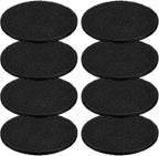 Pangda 8 Pack Oval-Shaped Charcoal Filters for Compost Bucket Countertop Bin Pails in Indoor, Activated Charcoal Filter Dimensions Approx 6-1/2 x 5 Inches 3/8 Inch Thick