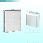 VA-EE004 Replacement Filter, Compatible with VAVA 3-in-1 VA-EE004 Air Purifier, True HEPA & Activated Carbon Filter Set, 2-Pack