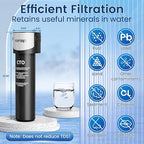 Vortopt Replacement Filter for Q5-C2 & Q6-C2 Under Sink Water Filter System - 19K Gallons NSF/ANSI 42 Certified Water Filtration, Reduces Lead, Chlorine, Bad Taste & Odor