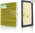 Engine and Cabin Air Filter Combo for Ford Explorer 2020-2026 2.3/3.0L,Lincoln Aviator 20-26 3.0L,Police Interceptor Utility 20-25 3.0L Air Filter Car Replacement #JX6Z19N619BA CA10242 Car Accessories