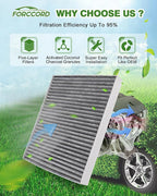 2-Pack HEPA Cabin Air Filter Fits for Hyundai Palisade 2025 2024 2023 2022 2021 2020 Activated Carbon Cabin Filter Replacement 97133-S8000 Car Accessories
