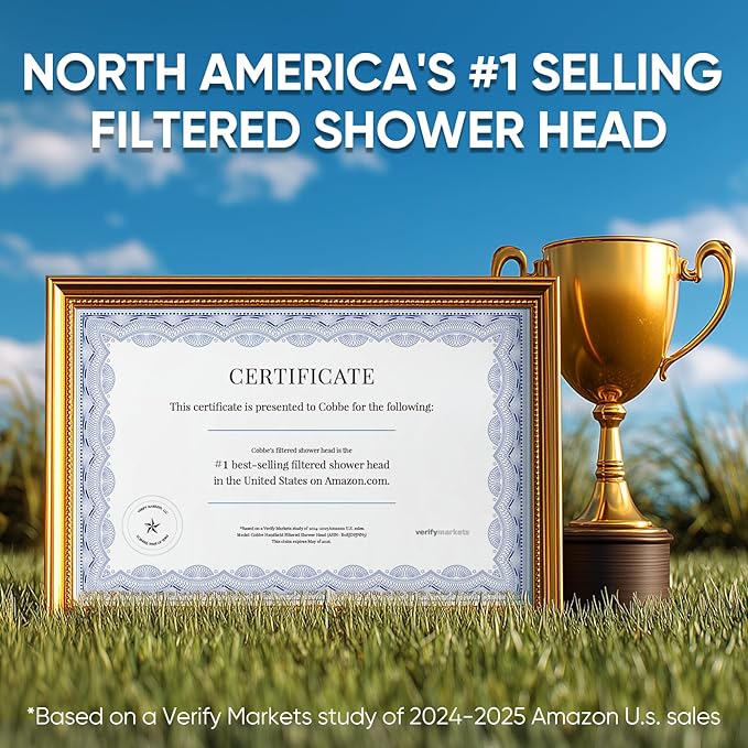Cobbe Filtered Shower Head with Handheld, High Pressure 7-mode Showerhead with Filters for Hard Water - Remove Chlorine - Reduces Dry Itchy Skin, Patented Paddle Shift Design, Chrome