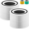 240 Replacement Filter Compatible with Puroair 240 Air Purifier, 3-in-1 True HEPA 14 Filtration with Activated Carbon for 99.97% Air Pollutants, Odor and Smoke, 2 Pack, White