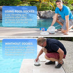 30PCS Pool Skimmer Filter Socks for Above Ground and Inground, Pool Skimmer Basket Nets, Ultra Fine Mesh Screen Socks for Pool Skimmer Basket