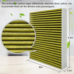 2PCS Capume Cabin Air Filter Replacement for CF11966, Sierra 1500 2019-2025, Silverado 1500 2019-2025, Yukon 2021-2025, Equinox 2018-2025, Blazer 2019-2025