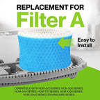 Durabasics 4 Pack of Premium Humidifier Filters Compatible with Honeywell Humidifier Filters HAC-504, HAC-504AW & Honeywell Filter A | Replacement for HCM 350 Filters & Cool Mist Humidifiers