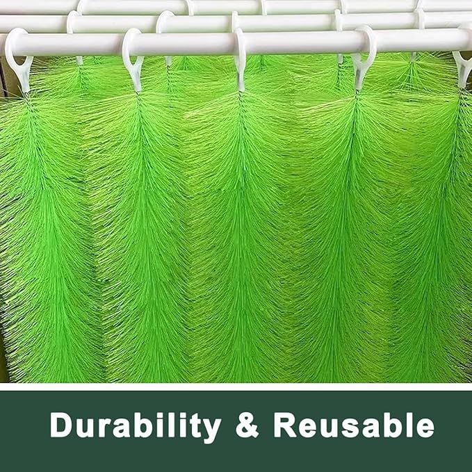 30 Packs Filter Brushes Aquarium Brushes Set for Koi Pond Water Garden Outdoor Pond Skimmers Brush Filter Cleaning Brush 27.5 Inch by 4.7 Inch (Green)
