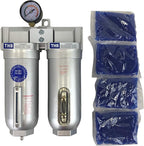 3/4" COMPRESSED AIR DESICCANT AIR DRYER/COALESCING FILTER FOR COMPRESSED AIR SYSTEMS GREAT FOR PLASMA CUTTER