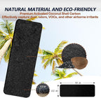 Ceiling Fan Filters for Blades, 3Pcs Activated Coconut Shell Carbon Ceiling Fan Air Purifier Pads, Easily Sticks Unscented Air Filters for Common Household Contaminants