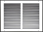 Fits 14x10 Duct Opening | Steel Return Air Grille by Handua | Vent Cover Grill for Sidewall and Ceiling | White | HVAC Cold Air Intake Grille | Outer Dimensions: 15.75"W X 11.75"