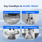 Waterdrop 𝐀𝐥𝐤𝐚𝐥𝐢𝐧𝐞 WD-F08-AL Replacement for 4396841, Everydrop® Filter 3, EDR3RXD1, 4396710, Kenmore® 46-9083, 46-9030, 𝐄𝐧𝐡𝐚𝐧𝐜𝐞𝐬 𝐩𝐇 Refrigerator Water Filter
