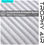 16x20x1 | Trophy Air | Merv 8 | Washable Furnace Filter | Lifetime HVAC & Furnace Air Filter | Washable Electrostatic | High Dust Holding Capacity | Premium Quality Aluminum