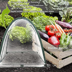 porayhut Pop Up Greenhouse Cover Flower House,Pack of 2,Mini Gardening Plant Sunshine Room,Backyard PVC Cover for Cold Frost Protector Gardening Plants