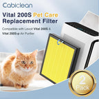 Vital 200S-P Pet Care Replacement Filter for LEVOIT Vital 200S and Vital 200S-P Air Purifier, Vital 200S Pet Care Filter, Vital 200S-RF-PA (LRF-V201-YUS), Yellow, 2 Pack