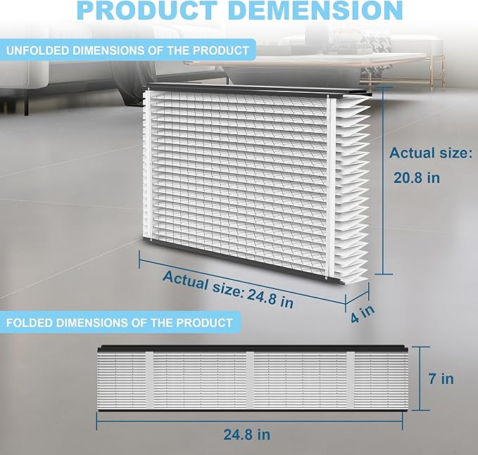 213 Replacement Filter for AprilAire Whole House Air Purifier, Models 1210, 1620, 2120, 2200, 2210, 2216, 3210, 4200, MERV 13 Furnace Air Purifier, (Actual Size: 20.8x24.8x4 Inch), 1Pack