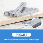 meite Heavy Duty Staples, 5/16 Inch Length T-50 Staples for Staple Gun, Galvanized, 20 Gauge 3/8" Crown, Compatible with T-50 Staple Gun, Ideal for Upholstery, Construction, Furniture (1,512 Counts)
