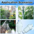 Misting System Water Filter Filter for 3/8 Garden Hose Hard Water Filter Misting System Protector Prevent Blockage 100 Mesh Outdoor Cooling System Patio Outdoor 2 Pieces