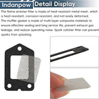 SRM-225 Spark Screen and Gasket Compatible with Echo 14586240630 Muffler Spark Arrestor Screen and 14586642031 Muffler Gasket (3 set)