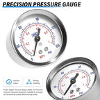 TAILONZ PNEUMATIC 1/4 Inch NPT 3 in 1 Air Filter Pressure Regulator Combo Piggyback, Air Tool Compressor Filter with Gauge AF2000+AF2000+AR2000