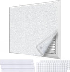 Air Vent Filters,20"x140"Cut to Fit Air Filter Material (100+Filters),MERV 8 Electrostatic Air Vent Filter for Home Floor, Grilles, Ceiling, HVAC Furnace Vents, With 48PCs Adhesive Hook Tape