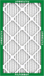 Filterbuy 18x36x1 Air Filter MERV 8 Essential Dust & Allergy Defense (3-Pack), Electrostatic Pleated HVAC AC Furnace Filters Replacement, Made in USA (Actual Size: 17.50 x 35.50 x 0.75)