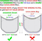 ADQ566564 Lint Filter Replacement for LG and Kenmore Dryers, Ultra Durable Lint Screen Trap, Rim without Felt Seal, Filter Size 11.9 * 10.9 inch (30.1 * 27.6 cm)