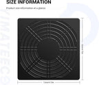 Dust Filter PC 120mm Cooling Fan Filter Dustproof Cover, 2 Pack PC Case Fan Grill ABS Protective Dust Guard Mesh Cover with Screws for Computer Case Cooling Fans, Effective Dust Protection