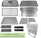 INTSUPERMAI Vertical Laminar Flow Hood Air Flow Clean Bench Workstation with HEPA Aluminum Blade Fan Rated Air Volume 706cfm Dust Free Room Workshop for Dust Free Work Operatiom 110V