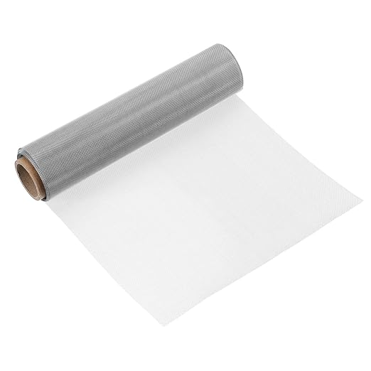 uxcell 30 Mesh 79" x 10" Woven Wire Mesh, 316 Stainless Steel Air Vent Filter Screen, Window Screen Mesh for DIY Projects Vents Cover Filtration Animals Fence