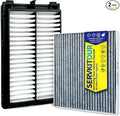 Engine Cabin Air Filter Set for Tucson (2022-2025) 2.5L Gas, Santa Fe (2021-2025) 2.5L, Sonata (2020-2025), Santa Cruz (2022-2025) 2.5L, NOT HYBRID, Replace 97133L1000, 28113L1000