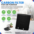 Cut to Fit Activated Carbon Filter Sheet 6” x 48” - Activated Carbon Air Filter for Air Purifiers Window AC Air Vent And More - Charcoal Filters Effectively Absorb Odors & Freshens the Air (1-Pack)