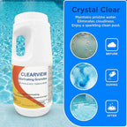 ClearView Chlorine Granules 2.2 Lbs for Swimming Pools, Pool Chlorine Shock Granular Sanitizer for Spas, Fast Dissolving Chlorinating Granules for Hot Tubs