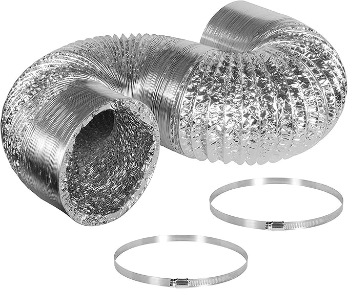 Hydro Crunch 4 inch 100 CFM Booster Fan & 4" x 12" Carbon Filter with 4" x 25ft. Ducting Hydroponic Ventilation Kit