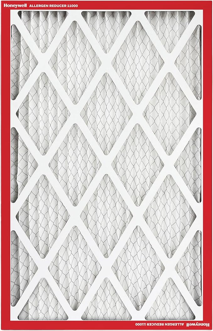 Honeywell 14x20x1 MERV 11 Allergen Reducer 11000 Electrostatic Pleated HVAC AC Furnace Air Filter (12-Pack) | Replacement Filter for Home Use | Made in USA