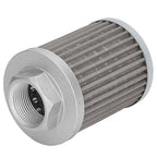 Qiilu Suction Strainer Filter - Stainless Steel Oil Filter for Hydraulic Systems,Works with Car Engines and Generators - and Pollutants Removal